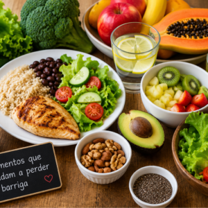 Alimentos que ajudam a perder barriga